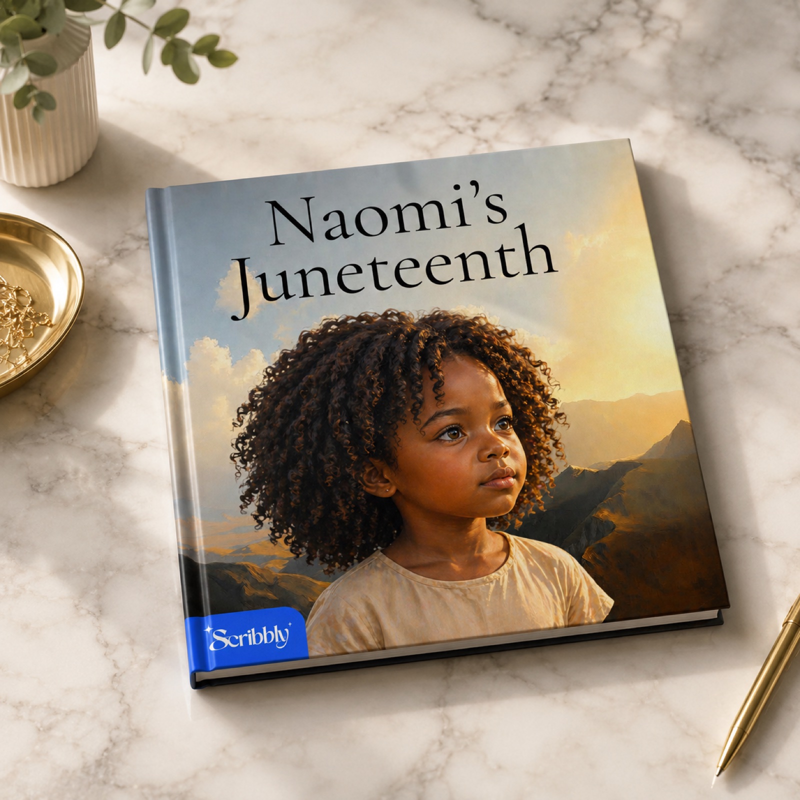 The personalized Juneteenth storybook.